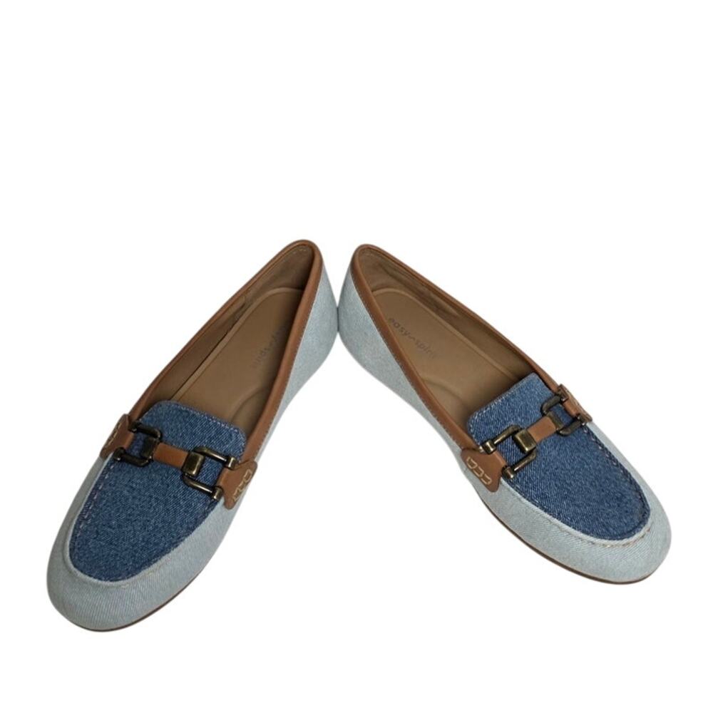 Easy Spirit Women’s 9 Blue Loafers Comfort Casual Office Cottagecore Shoes Flats
